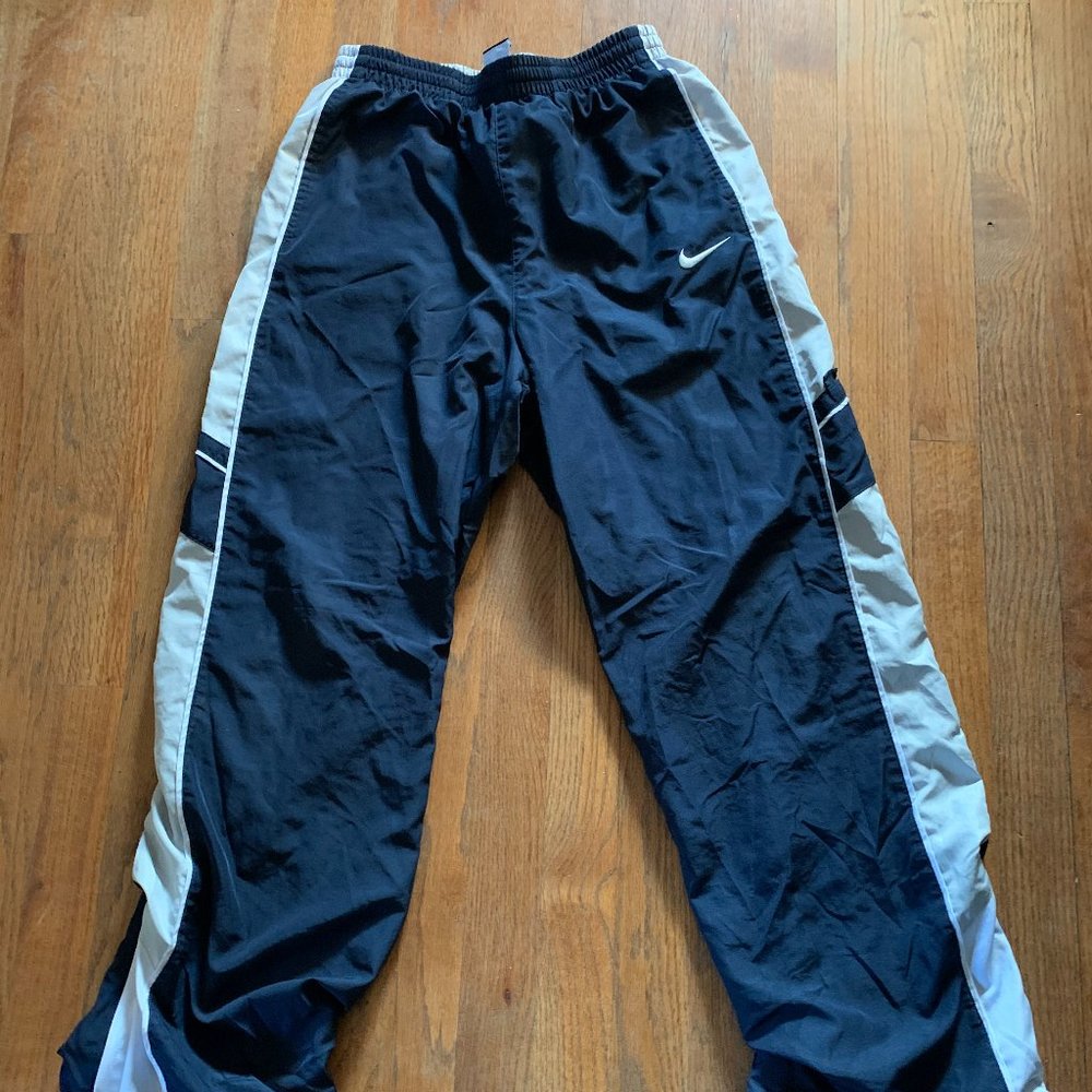 Boys Nike Wind pants, Size XL — Navy Blue, White